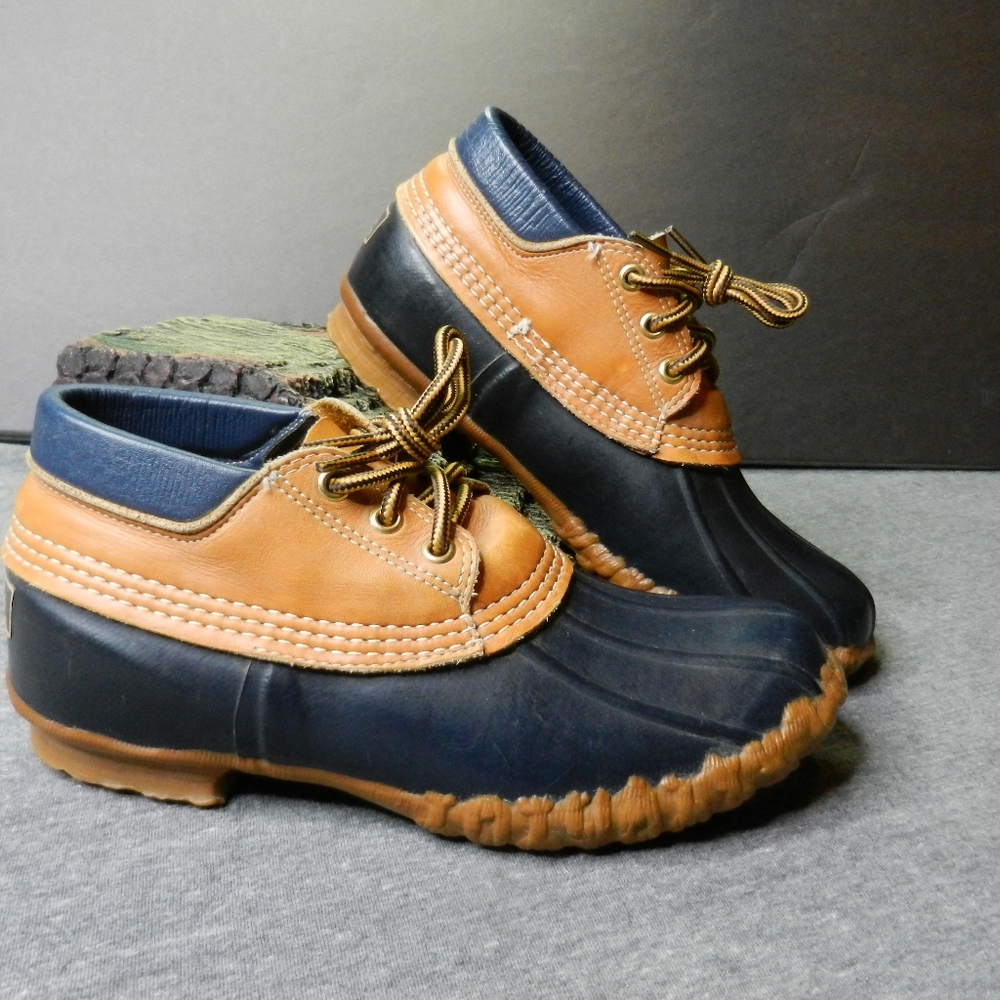 L.L. Bean Tan and Black Duck Boots